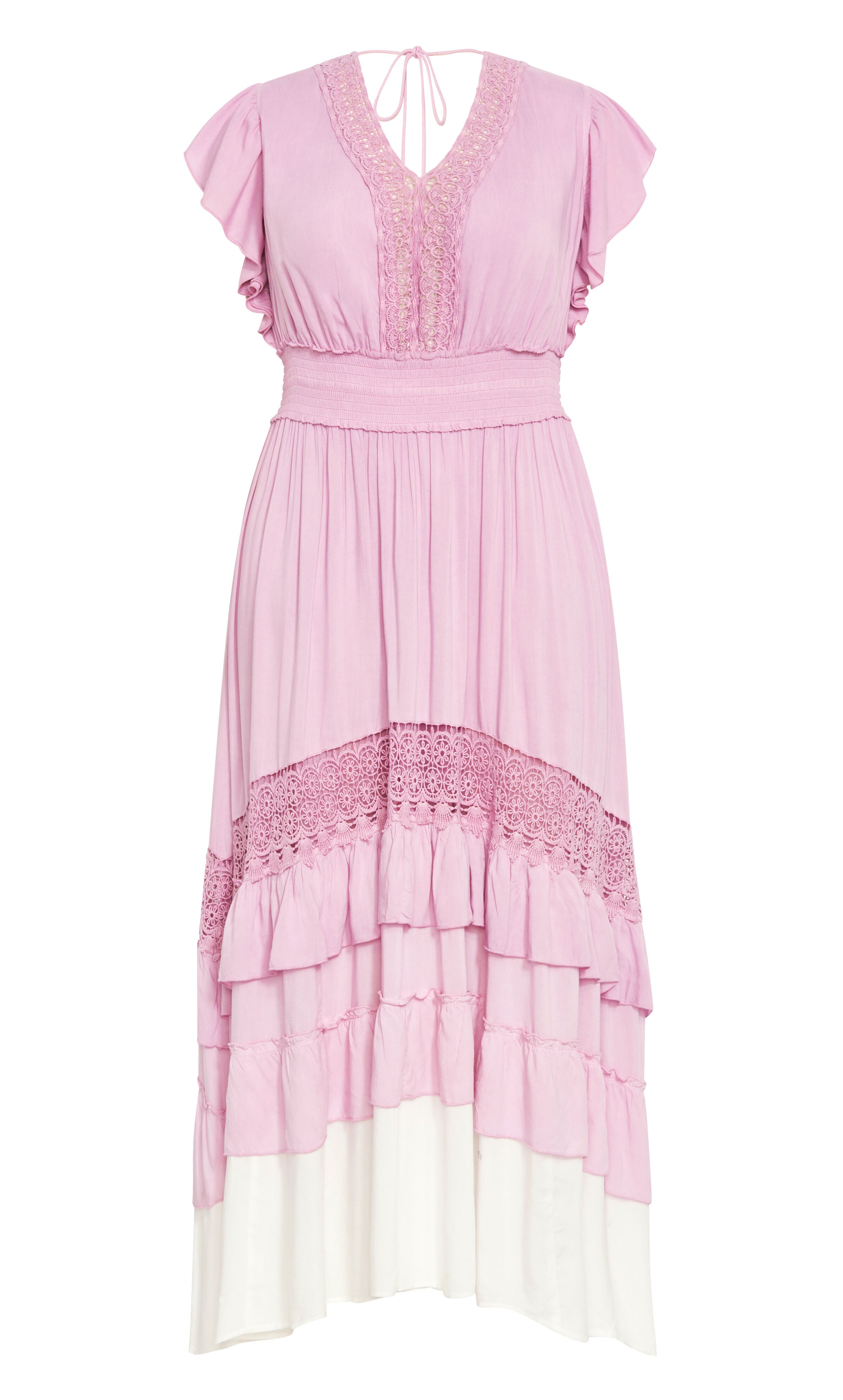 Destiny Ombre Maxi Dress - lavender, PURPLE, alternate image number 3