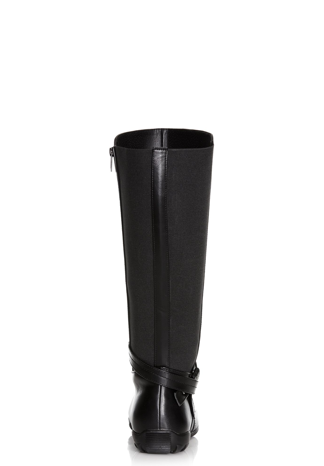 Vera Flat Tall Boot, BLACK, alternate image number 5