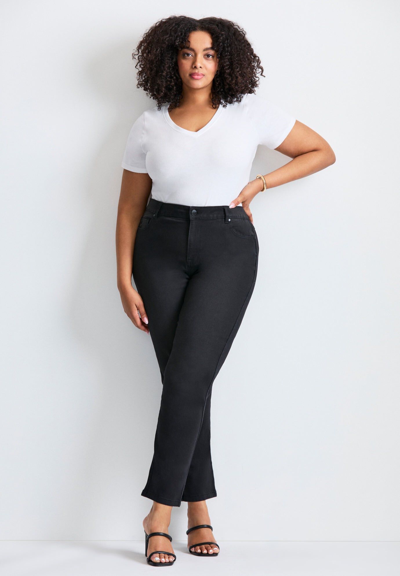 Butter Denim Straight Leg Jean, BLACK, hi-res image number 0