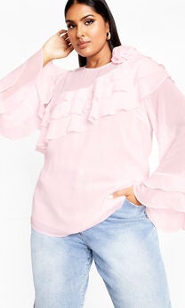 Rosa Corsage Top - soft pink