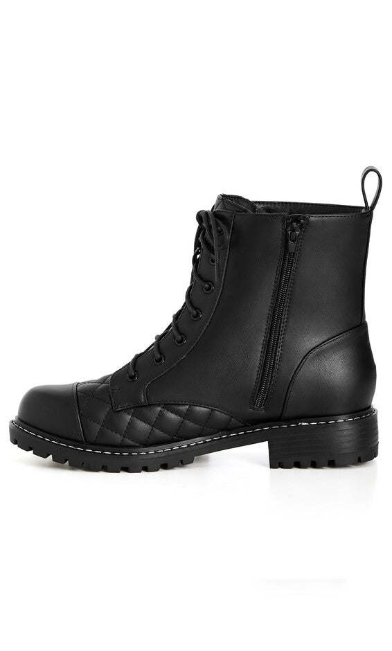 WIDE FIT Lace Up Ankle Boot - black, BLACK, alternate image number 4