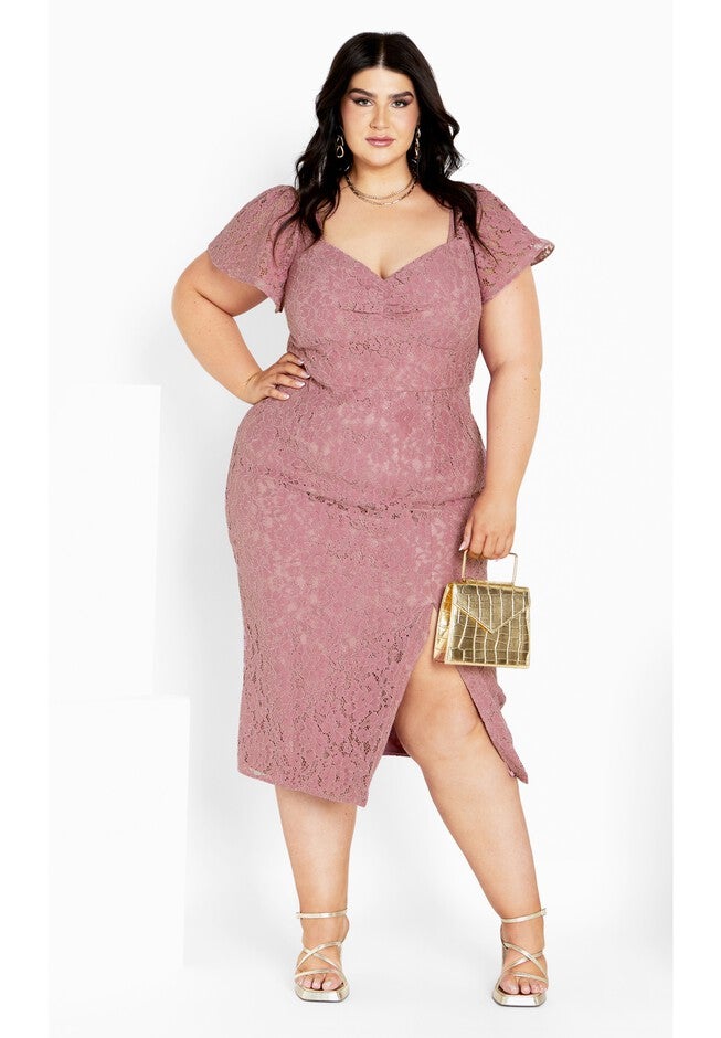Maisie Dress - dusty orchid, PURPLE, on-hover image number null