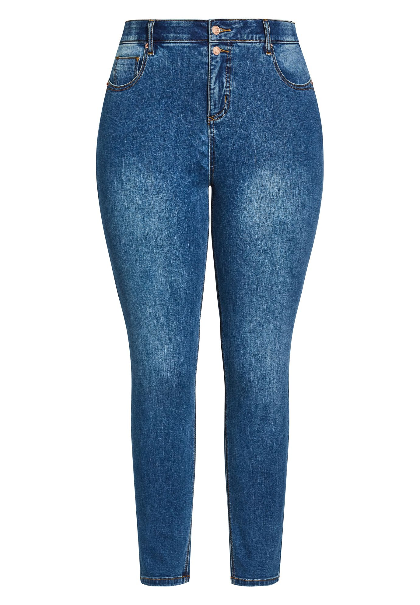 Chiara Skinny Jean, MID WASH, alternate image number 2
