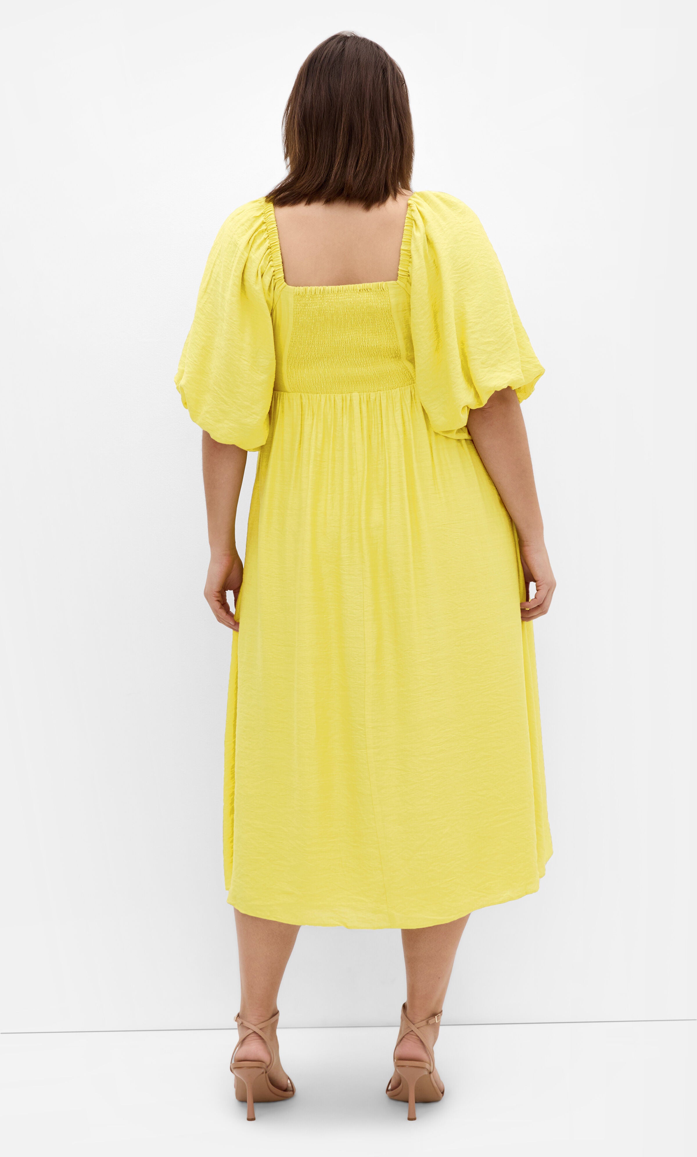 Shae V Neck Dress - lime, GREEN, alternate image number 1