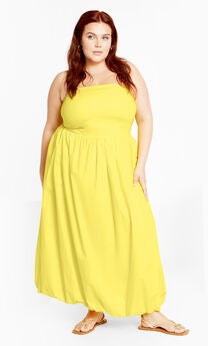 Alina Maxi Dress - yellow