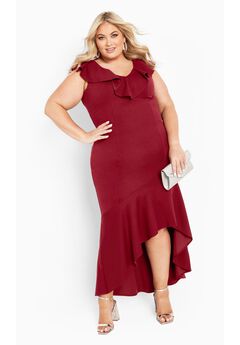 Destiny Ruffle Sleeveless Dress