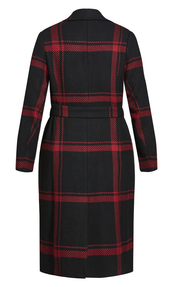 Checkmate Coat - ruby, RED, alternate image number null