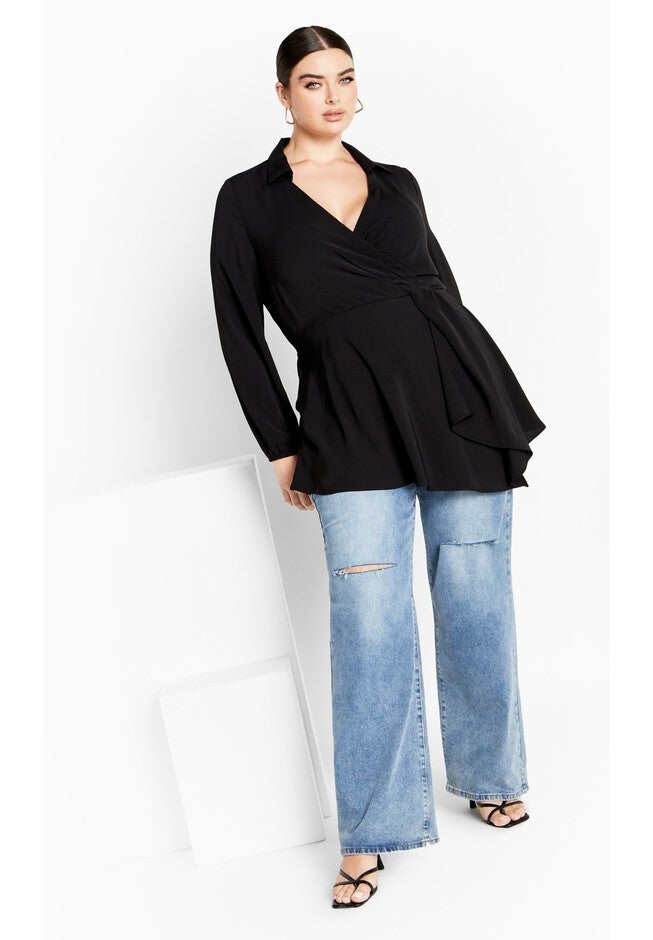 Olivia Tunic - black, BLACK, on-hover image number null