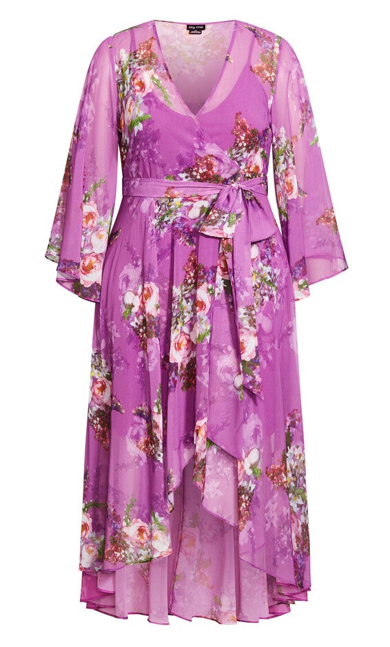 Nora Maxi Dress - wisteria, WISTERIA PAINTERLY R, alternate image number 3
