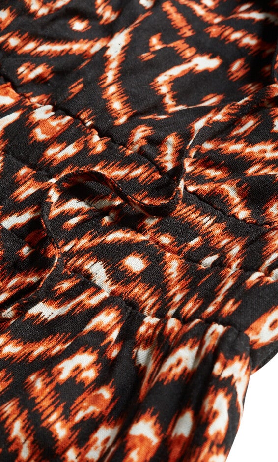 Amara Print Maxi Dress - marsala, IKAT, alternate image number 4