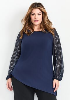 Glitz Embellished Sleeve Tunic