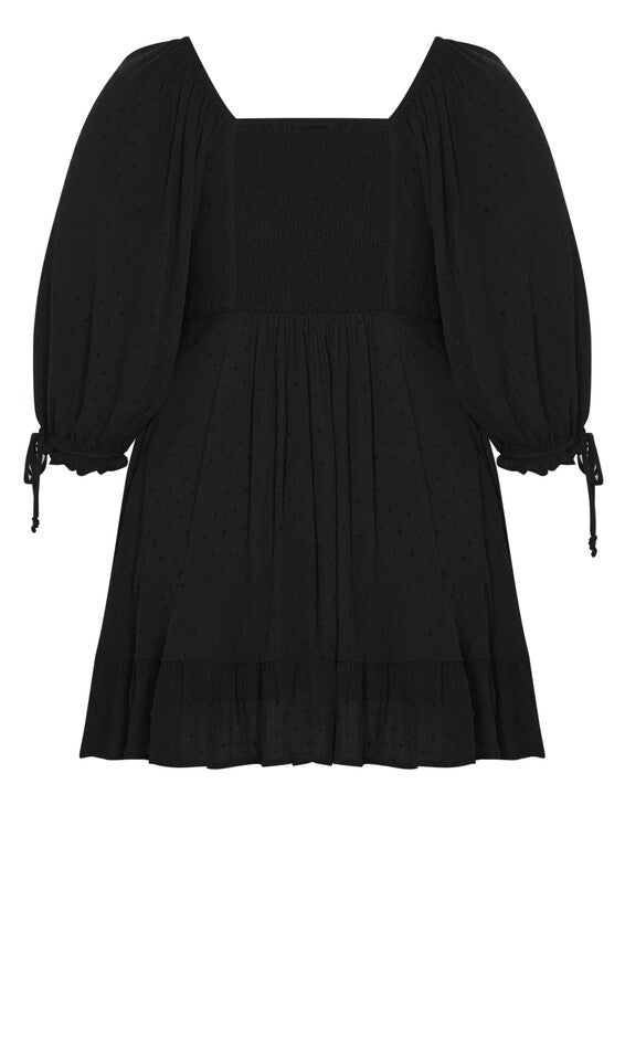 Allegra Mini Dress - rosewood, BLACK, alternate image number 4