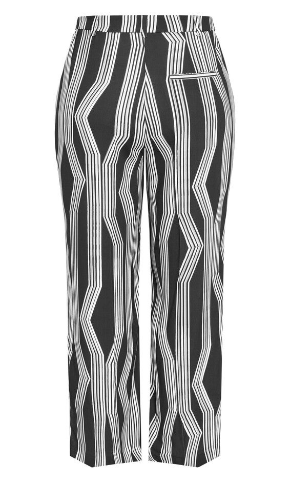 Laila Print Pant - black, BLACK, alternate image number null