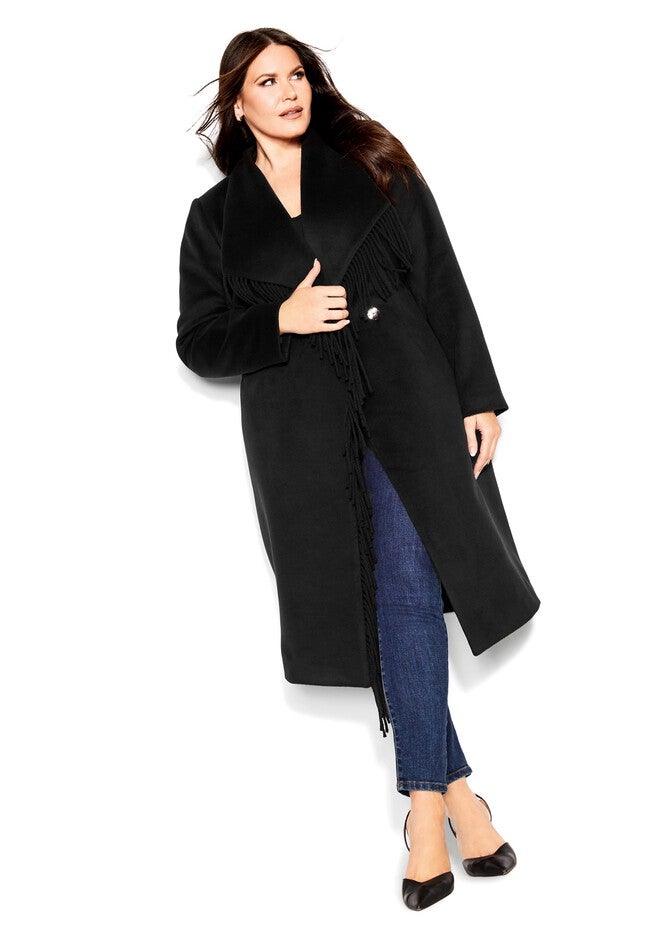 Amelia Coat - black, BLACK, on-hover image number null