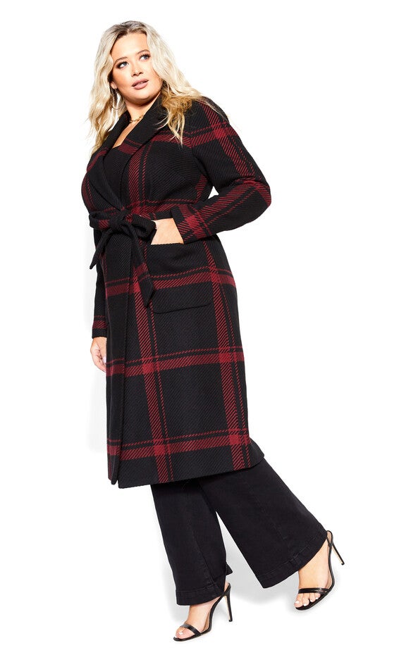Checkmate Coat - ruby, RED, alternate image number null