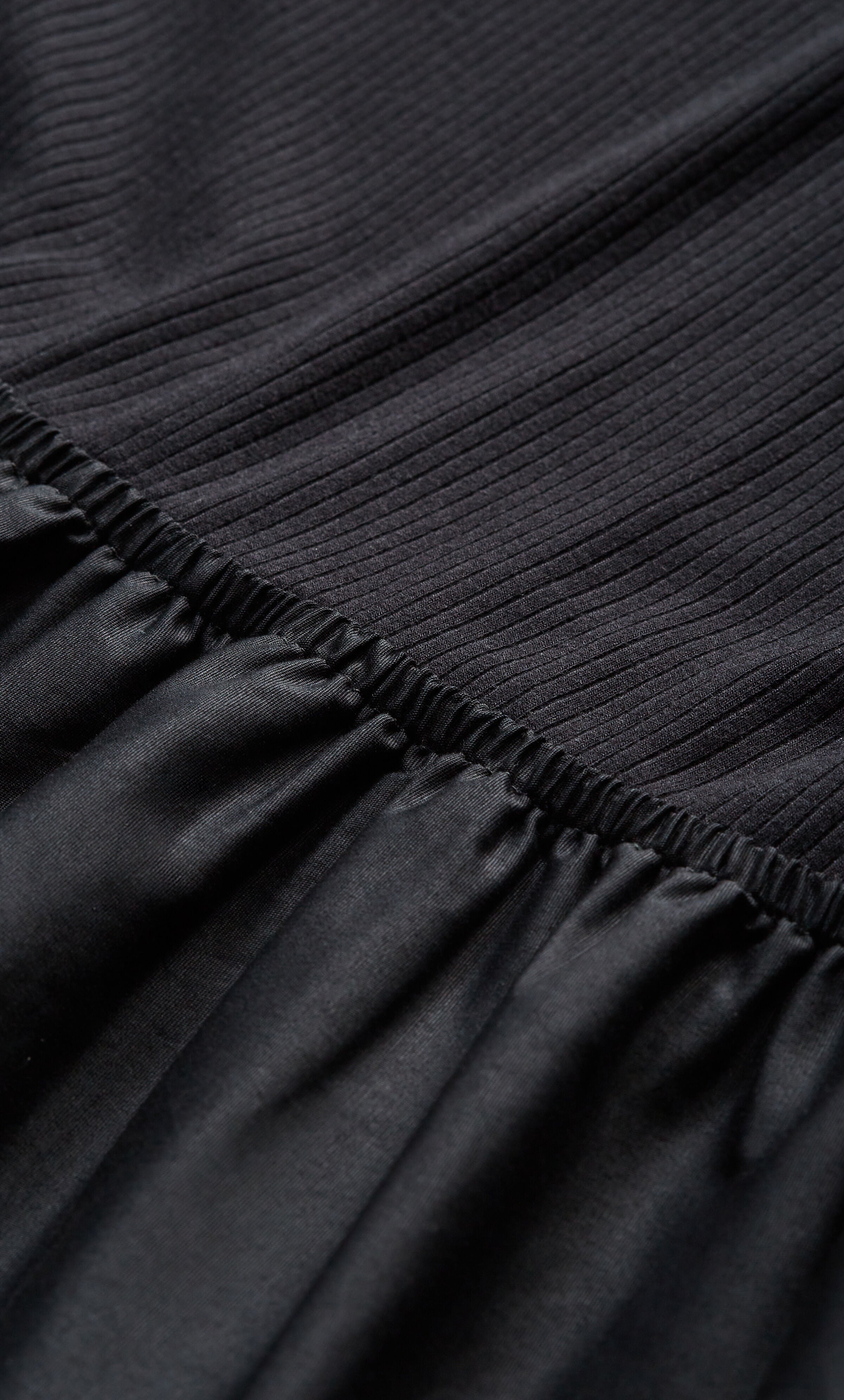 Chelsea Mixed Media Dress - black, BLACK, alternate image number 4