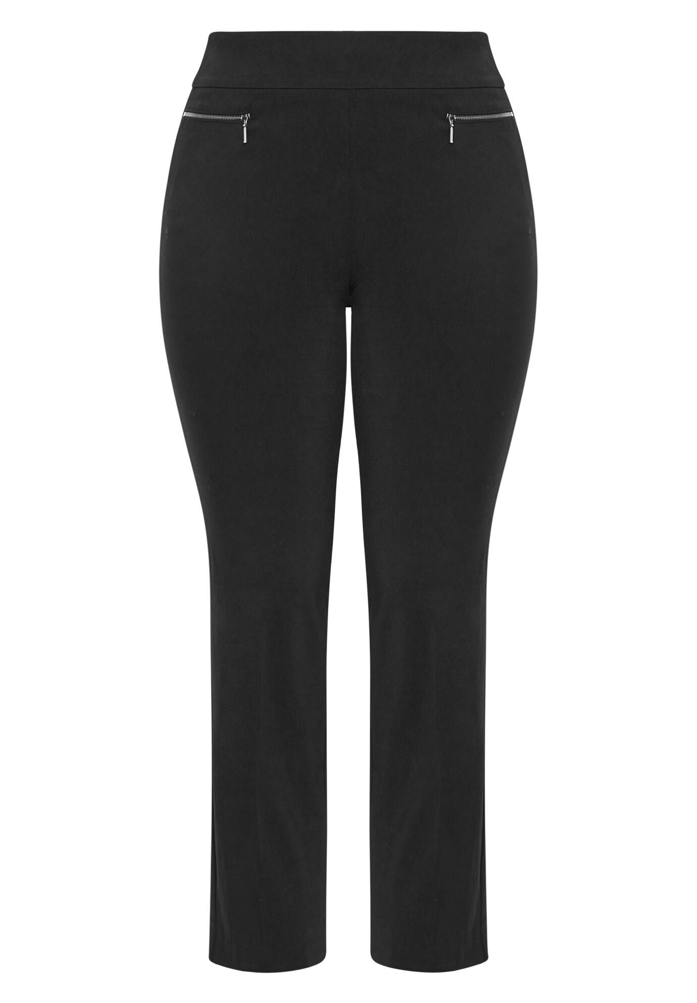 Super Stretch Zip Pant, BLACK, alternate image number 2