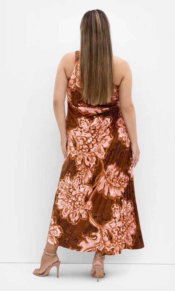 Alice Bloom Maxi Dress - rust, BROWN, alternate image number 2