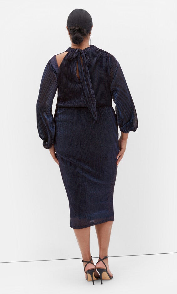 Jaylee Mesh Dress - midnight, BLUE, alternate image number 1