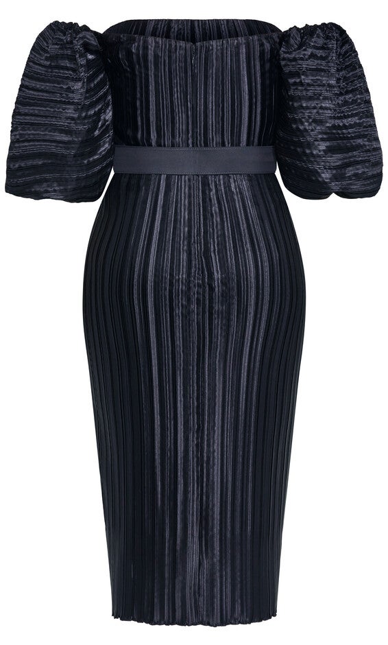 Krista Pleat Dress - midnight, MIDNIGHT, alternate image number 5