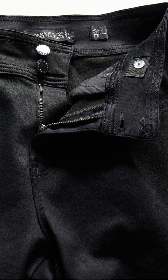 Harley Short Skinny Jean - black, BLACK, alternate image number 5