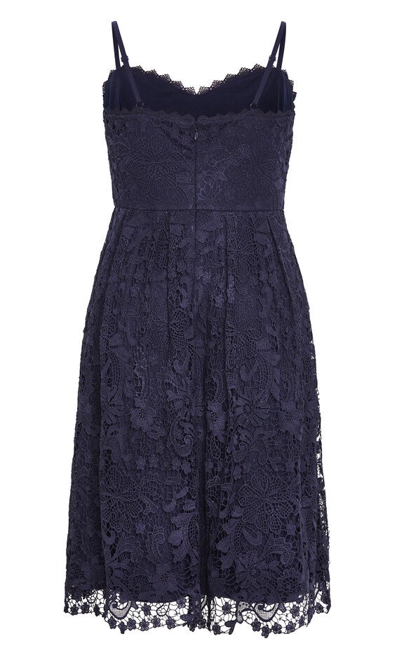 Scarlet Lace Dress - navy, BLUE, alternate image number 4