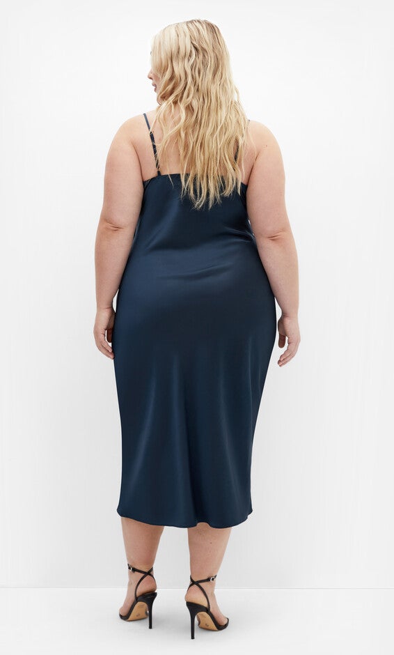 Adelina Dress - navy, NAVY, alternate image number null