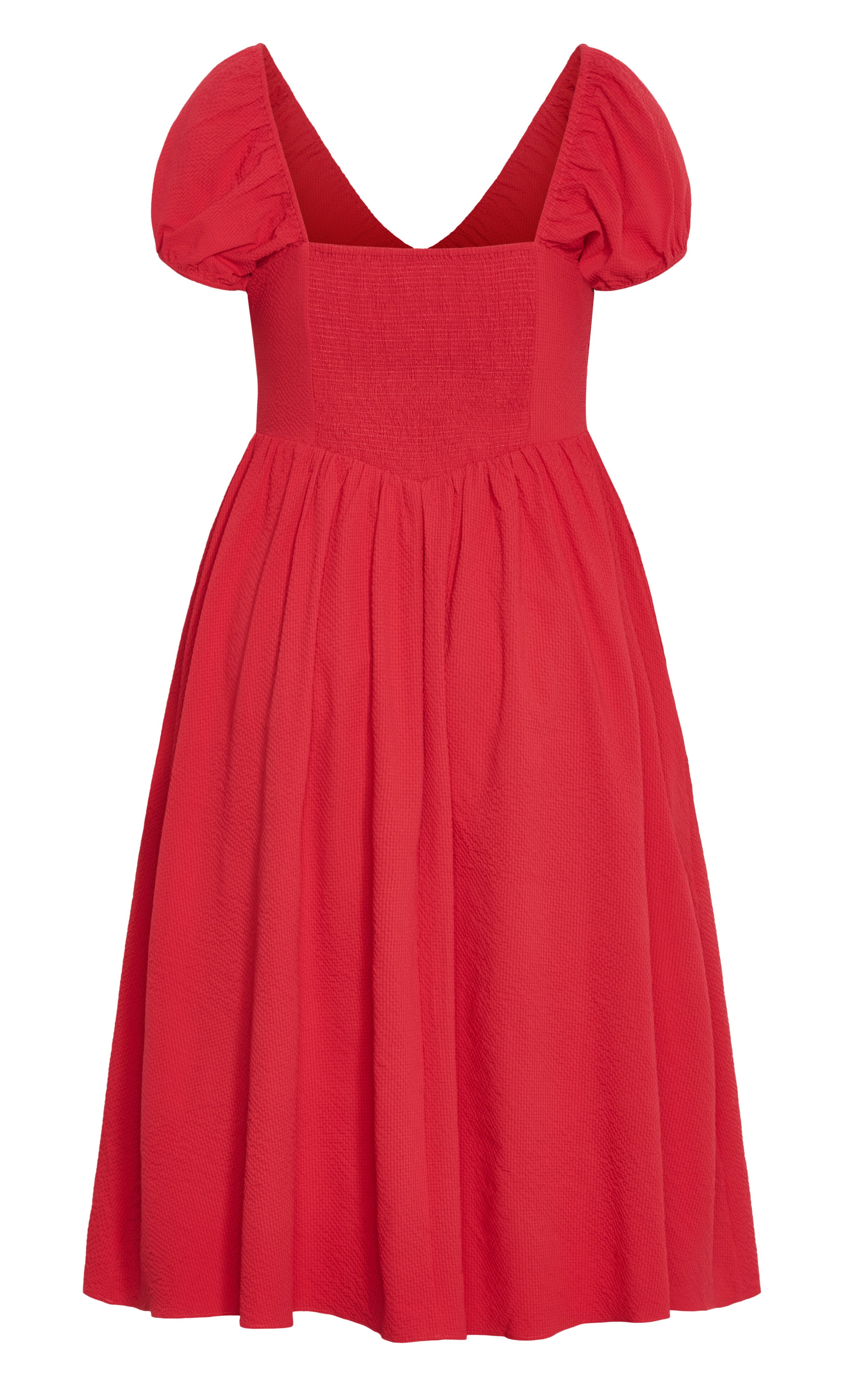 Shelby Midi Dress - red, RED, alternate image number 4