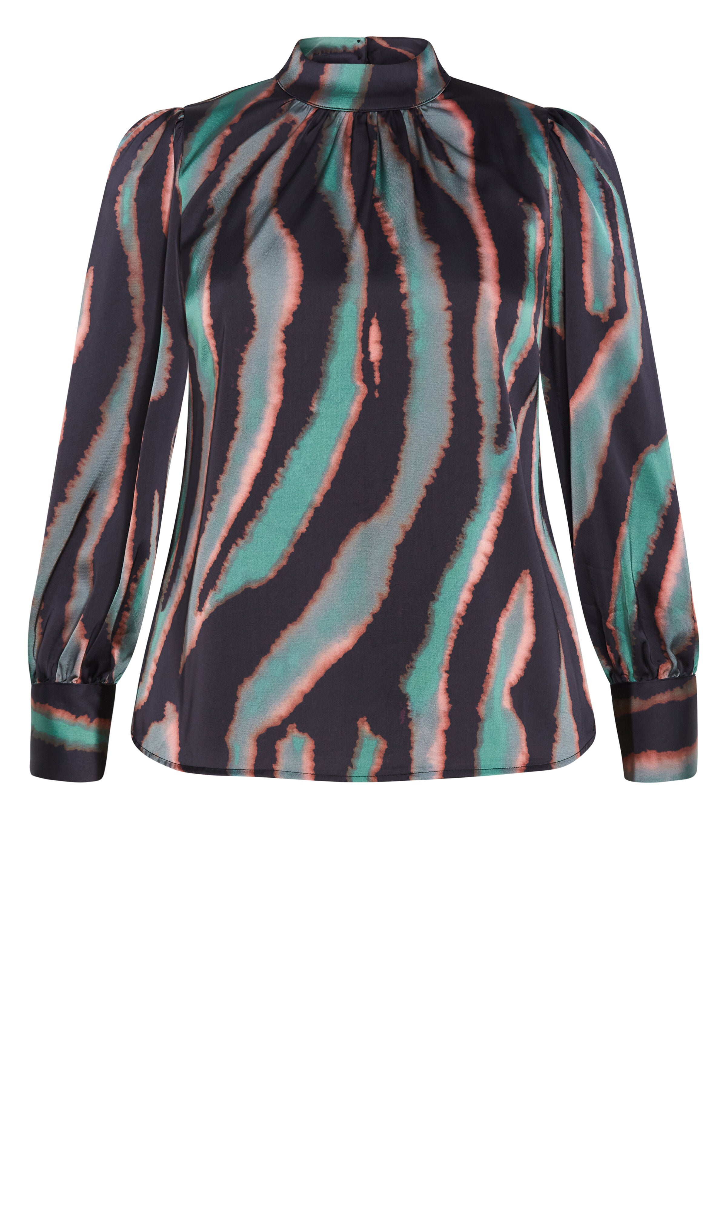 Untamed Top - teal, GREEN, alternate image number 4