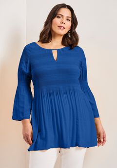 Keyhole Bell Sleeve Tunic
