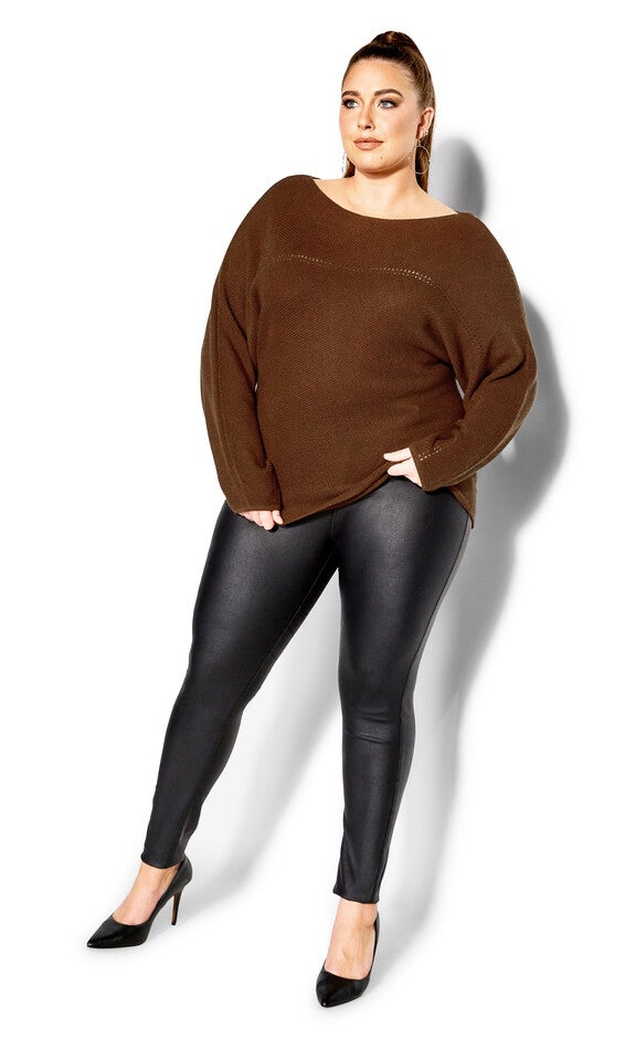 Romance Sweater - copper, BROWN, alternate image number null