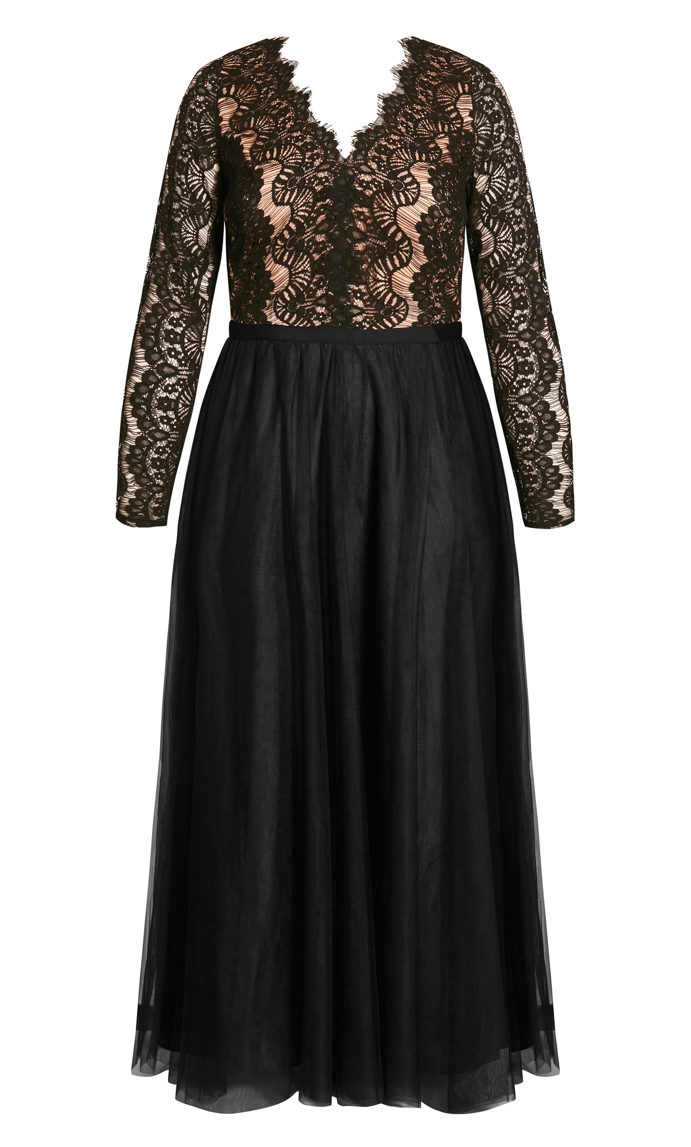 Rare Beauty Maxi Dress, BLACK, alternate image number 4