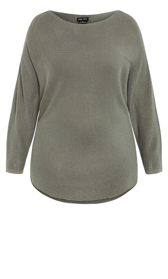 Romance Sweater - deep sage, GREEN, alternate image number null