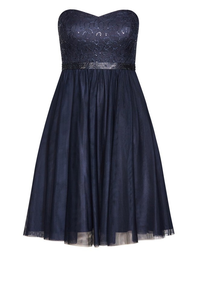 Sequin Elsa Dress - sapphire, BLUE, alternate image number null