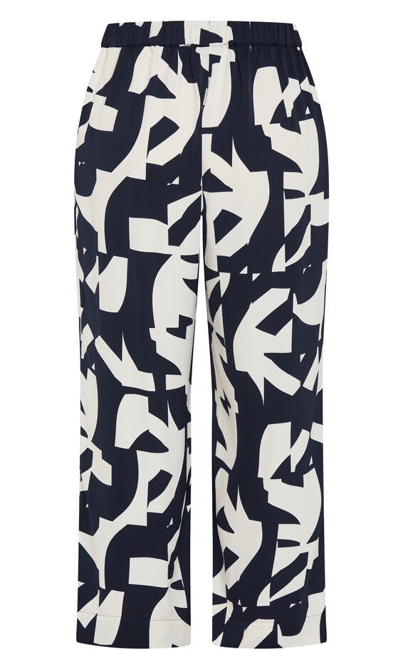 Enya Print Pant - ivory, BLUE, alternate image number 5