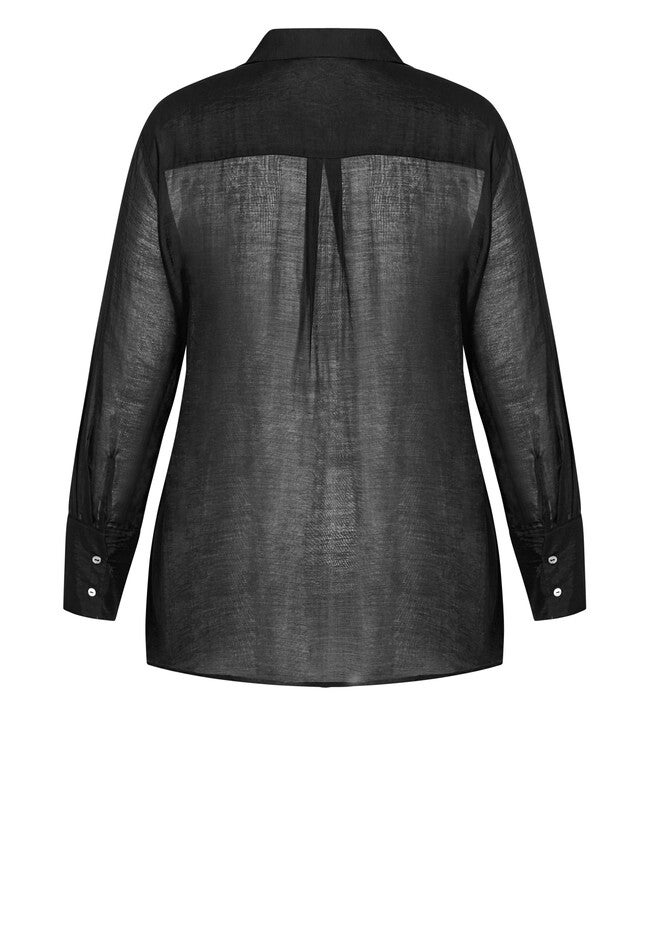Mila Shirt - black, BLACK, alternate image number null