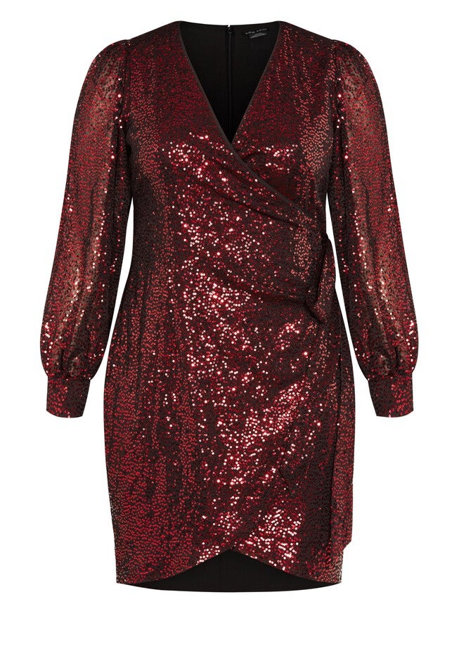 Nadia Dress - claret, RED, alternate image number null