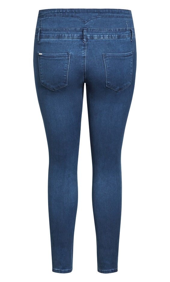 Asha Rip Corset Jean - light denim, BLUE, alternate image number null