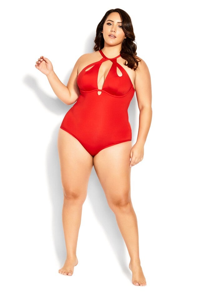 Cancun Underwire 1 Piece - grenadine, RED, hi-res image number 0