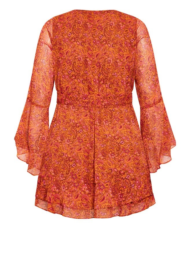 Lexi Dress - multi, ORANGE, alternate image number 4