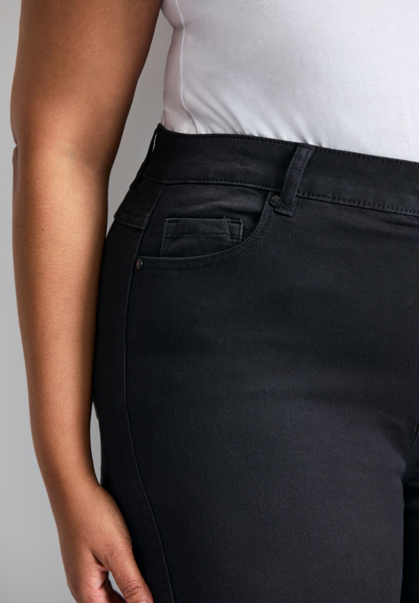 Butter Denim Straight Leg Jean, BLACK, alternate image number 4