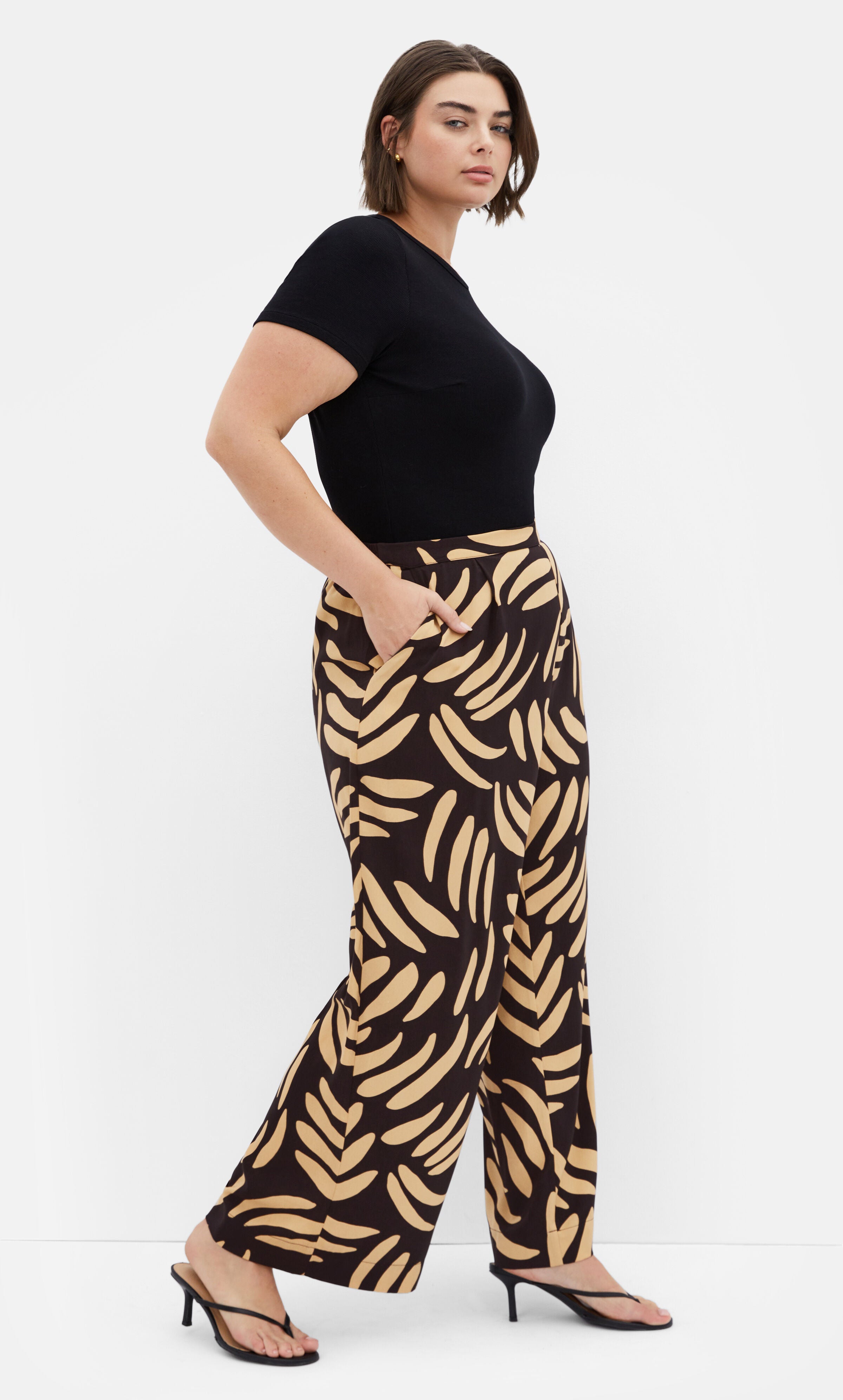 Aspyn Pant - black, BLACK, alternate image number 1