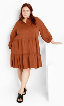 Kiara Mini Dress - amber