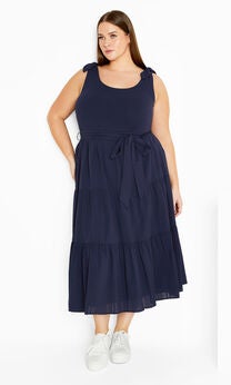 Hallie Dress - navy