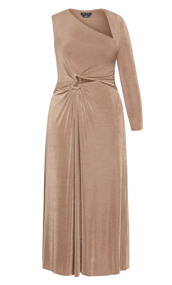 Paola Maxi Dress - mocha, BROWN, alternate image number 3