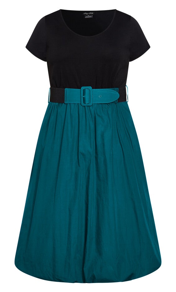 Paris Days Dress - teal, TEAL/BLACK, alternate image number 6
