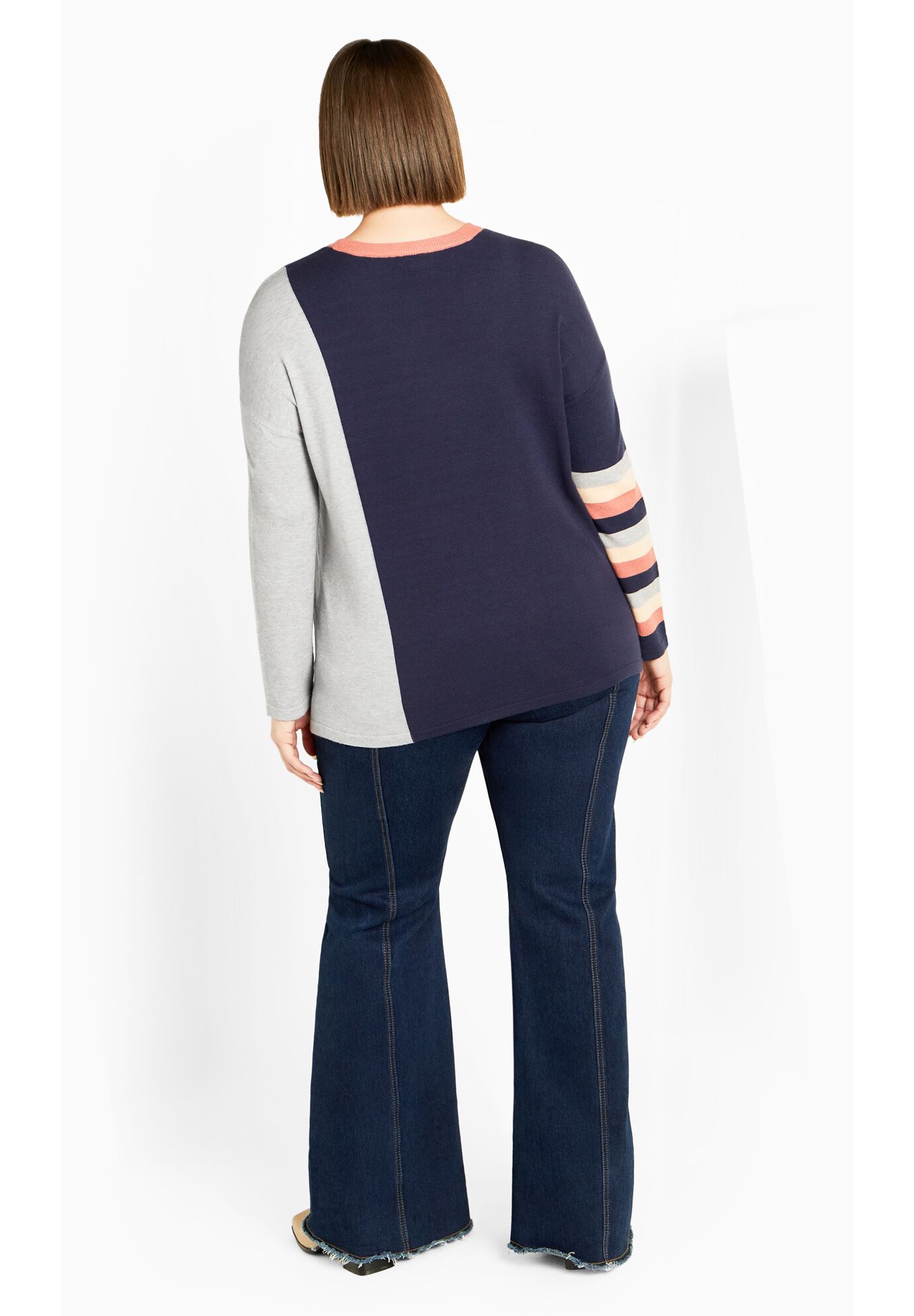 Luna Sweater, NAVY, alternate image number 2