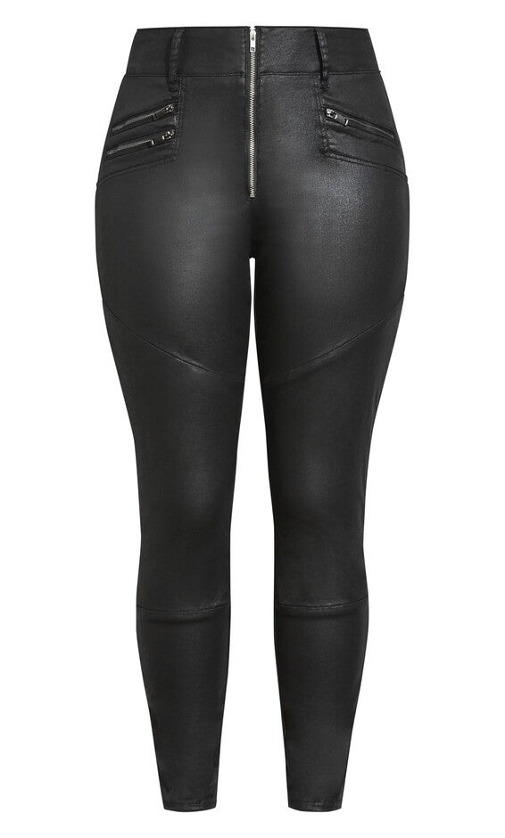 Skylar Zip Corset Jean - black, BLACK, alternate image number 2