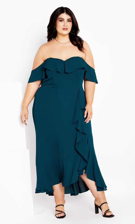 Remy Maxi Dress - emerald, EMERALD, alternate image number 4