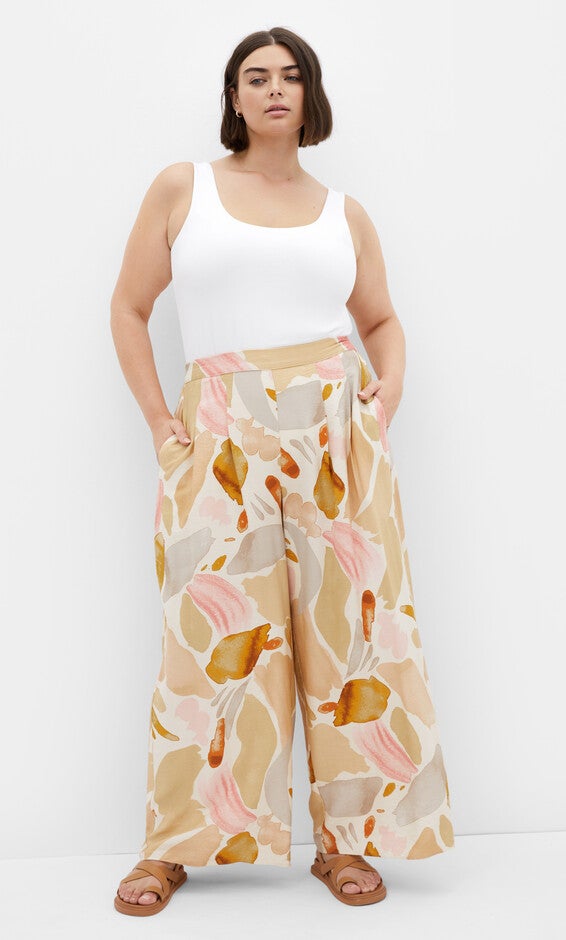 Surface Level Pant - print, WHITE, alternate image number 3